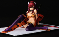 Descubre el apasionante mundo de Figura Erza Scarlet Estilo Gravure Gato Halloween.