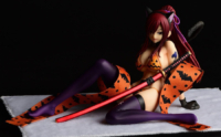 Descubre el apasionante mundo de Figura Erza Scarlet Estilo Gravure Gato Halloween.