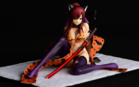 Descubre el apasionante mundo de Figura Erza Scarlet Estilo Gravure Gato Halloween.