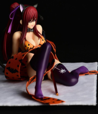 Descubre el apasionante mundo de Figura Erza Scarlet Estilo Gravure Gato Halloween.
