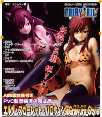 Descubre el apasionante mundo de Figura Erza Scarlet Estilo Gravure Gato Halloween.
