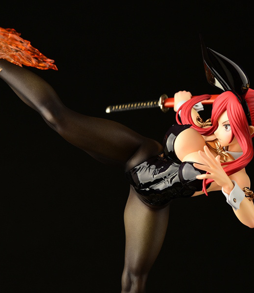 Descubre el apasionante mundo de Figura Erza Scarlet Patada Alta Versión Conejo Negro Fairy Tail.