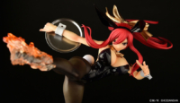 Descubre el apasionante mundo de Figura Erza Scarlet Patada Alta Versión Conejo Negro Fairy Tail.