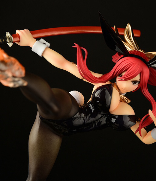 Descubre el apasionante mundo de Figura Erza Scarlet Patada Alta Versión Conejo Negro Fairy Tail.