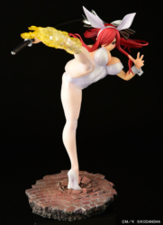 Descubre el apasionante mundo de Figura Erza Scarlet Patada Alta Versión Conejo Blanco.