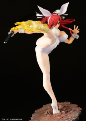 Descubre el apasionante mundo de Figura Erza Scarlet Patada Alta Versión Conejo Blanco.
