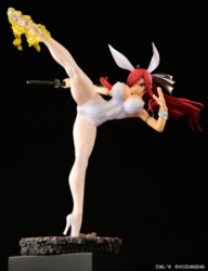 Descubre el apasionante mundo de Figura Erza Scarlet Patada Alta Versión Conejo Blanco.