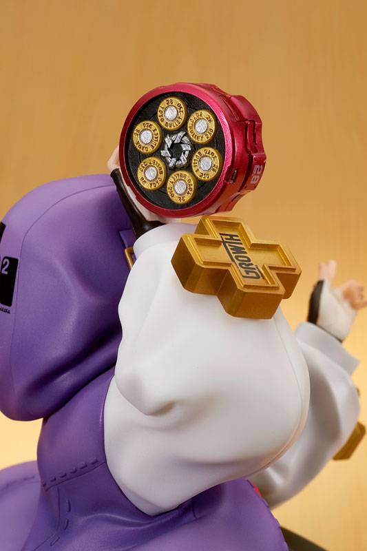 Descubre el apasionante mundo de Figura Bridget Versión Púrpura Guilty Gear Strive.