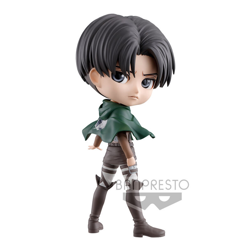 Descubre el apasionante mundo de Figura Levi Versión B Attack On Titan Q Posket 14cm.