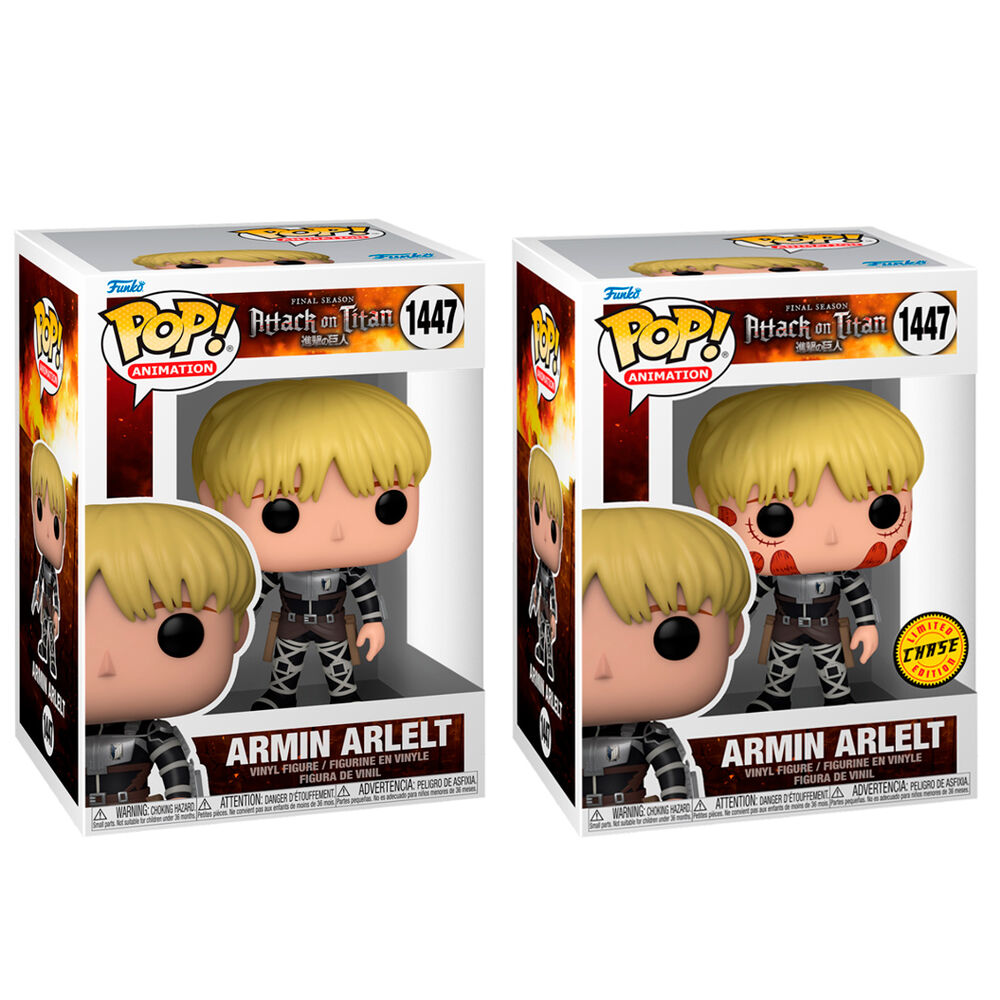Descubre el apasionante mundo de Figura POP Armin Arlelt Attack on Titan Chase.
