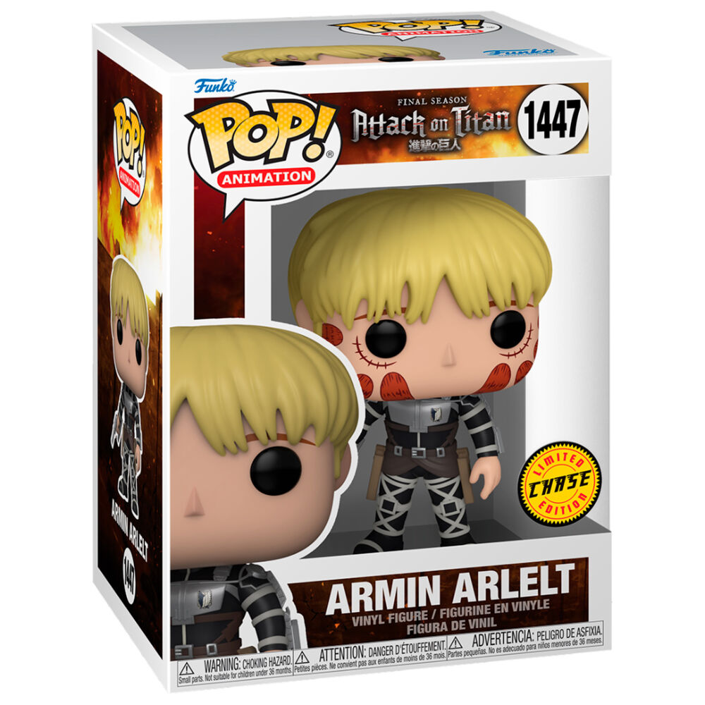Descubre el apasionante mundo de Figura POP Armin Arlelt Attack on Titan Chase.