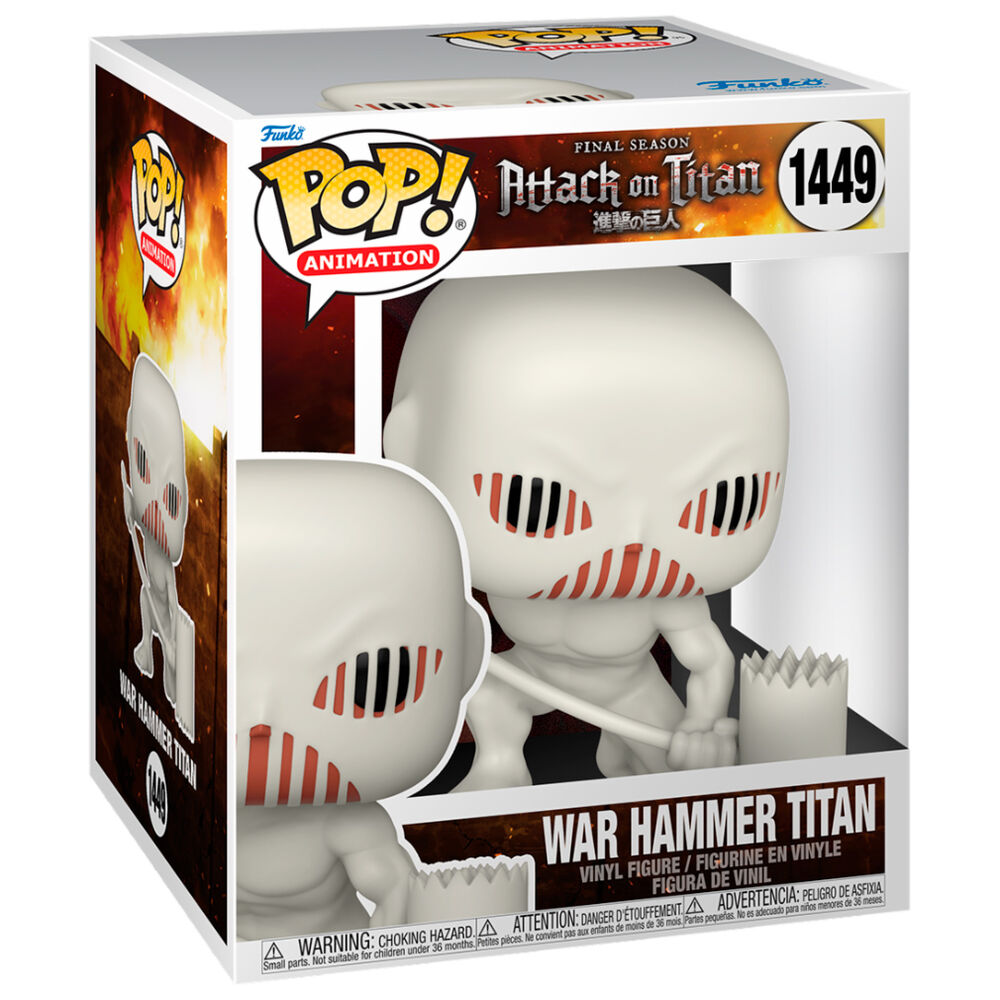 Descubre el apasionante mundo de Figura POP Attack on Titan War Hammer Titan 15cm.