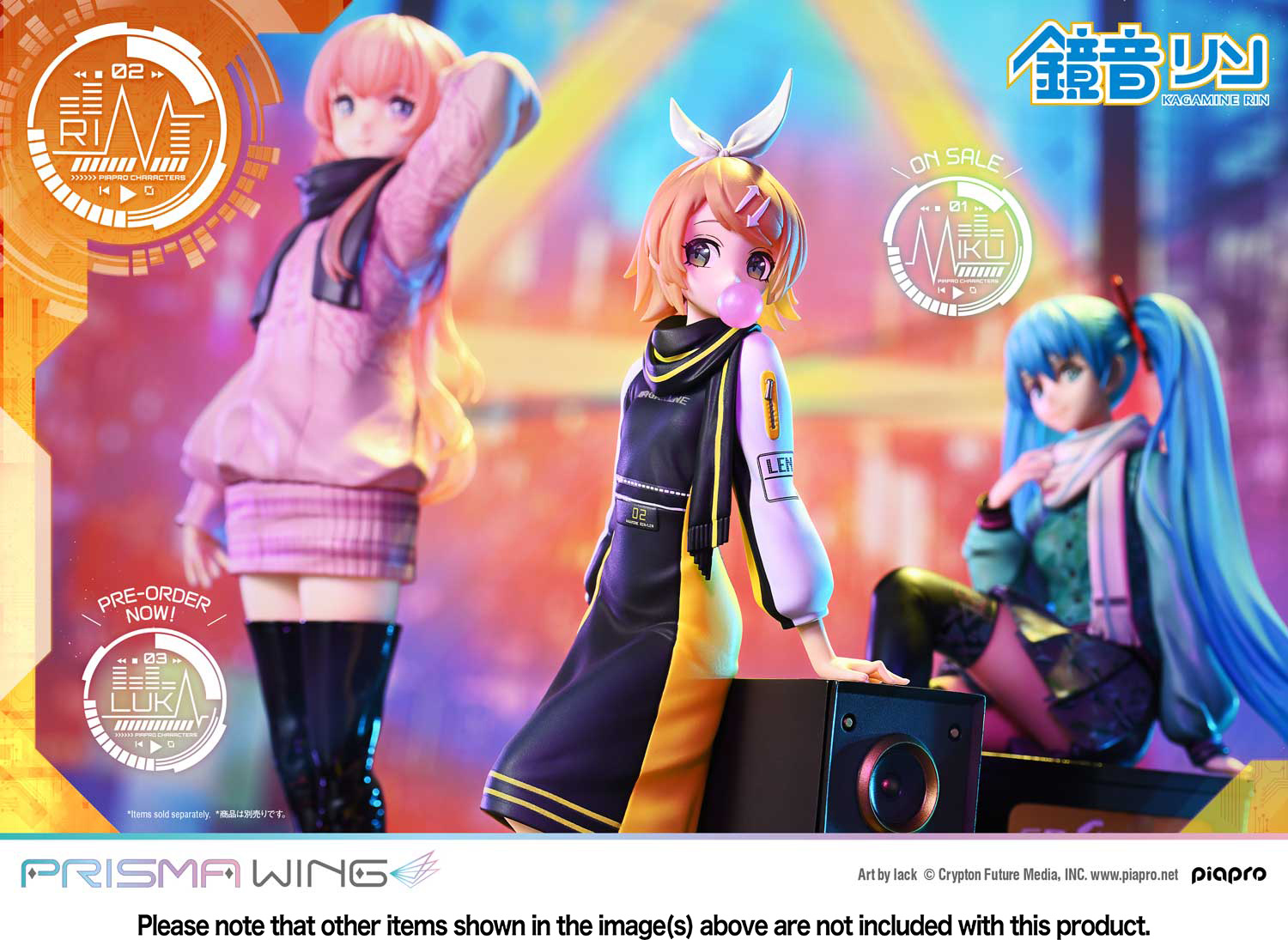Descubre el apasionante mundo de Figura Prisma Wing Kagamine Rin Arte por Lack.