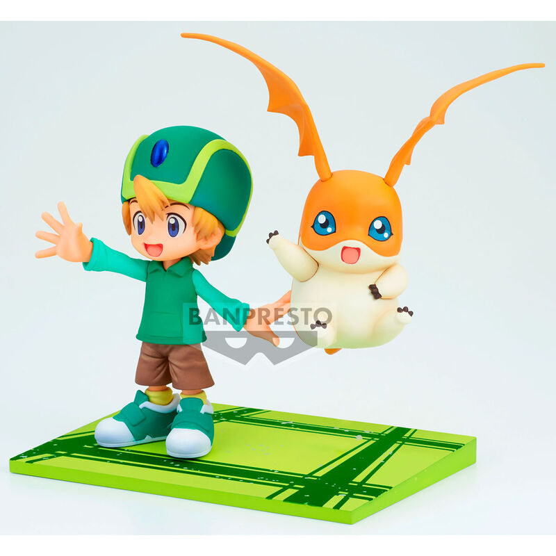 Descubre el apasionante mundo de Figura Takeru y Patamon Digimon Adventure 15cm.