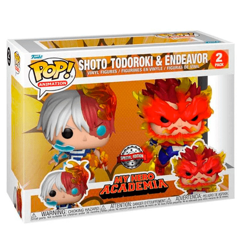 Descubre el apasionante mundo de Figuras POP My Hero Academia Shoto Todoroki y Endeavor Exclusivo.