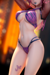 Descubre el apasionante mundo de Figura Preparándose para una Cita Shiso por myabit.