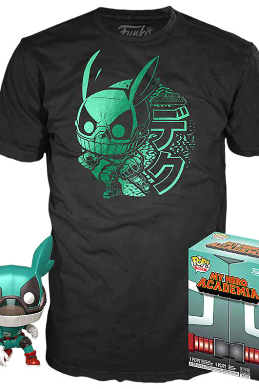 Descubre el apasionante mundo de Figura POP y Camiseta My Hero Academia Deku con Casco.