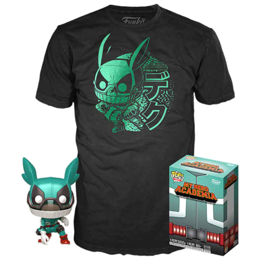Descubre el apasionante mundo de Figura POP y Camiseta My Hero Academia Deku con Casco.