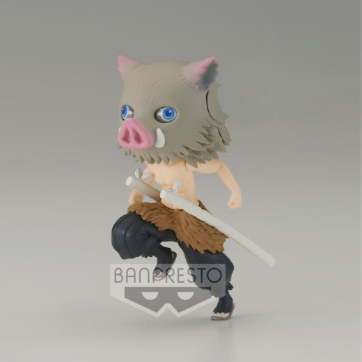 Descubre el apasionante mundo de Figura Inosuke Hashibira Demon Slayer Kimetsu No Yaiba Q posket 7cm.