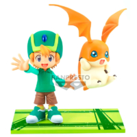 Descubre el apasionante mundo de Figura Takeru y Patamon Digimon Adventure 15cm.