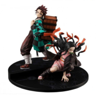 Descubre el apasionante mundo de Figura Hermano y Hermana Kamado Demon Slayer 17cm.