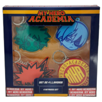 Descubre el apasionante mundo de Llaveros My Hero Academia Blister 4 unidades.