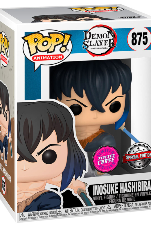 Descubre el apasionante mundo de Figura POP Demon Slayer Inosuke Hashibira Chase Exclusiva.