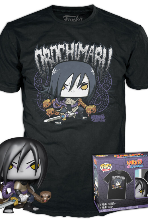 Descubre el apasionante mundo de Figura y Camiseta Naruto Shippuden Orochimaru Set.