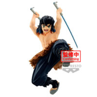 Descubre el apasionante mundo de Figura Inosuke Hashibira Vibration Stars Demon Slayer 13cm.