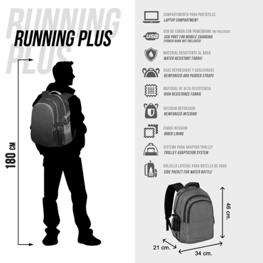 Descubre el apasionante mundo de Mochila Kanji Naruto Shippuden 44cm.