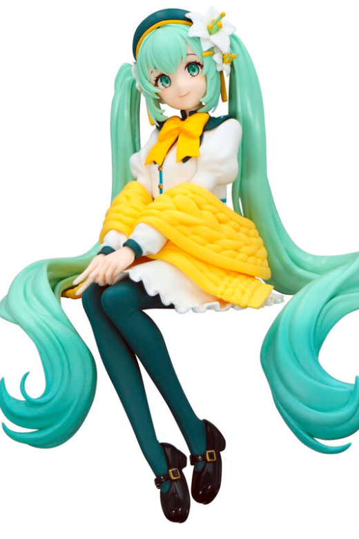 Descubre el apasionante mundo de Figura Noodle Stopper Hatsune Miku Hada Flor Lirio Blanco 14cm.
