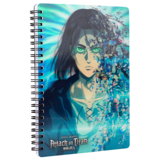 Descubre el apasionante mundo de Cuaderno 3D Azul Ataque a los Titanes.