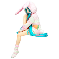 Descubre el apasionante mundo de Figura Hatsune Miku Pijama con Orejas de Conejo 14cm.