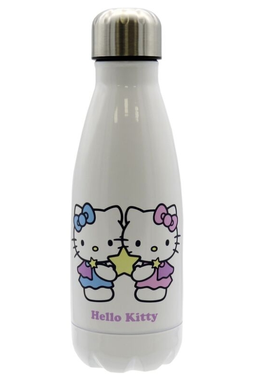 Descubre el apasionante mundo de Botella de acero inoxidable Geminis Hello Kitty 550ml.