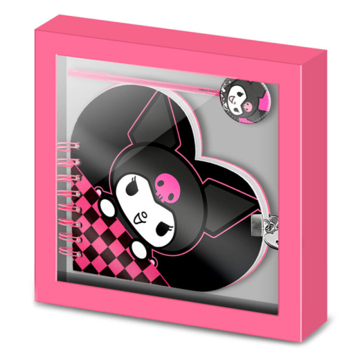 Descubre el apasionante mundo de Set Diario y Bolígrafo Kuromi Hello Kitty.