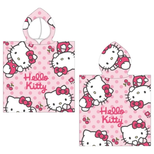 Descubre el apasionante mundo de Poncho toalla microfibra Hello Kitty.