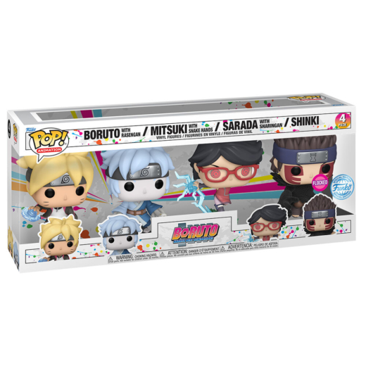 Figuras Exclusivas POP Boruto Blister 4 Piezas Descubre el apasionante mundo de Figuras Exclusivas POP Boruto Blister 4 Piezas.