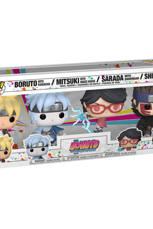 Descubre el apasionante mundo de Figuras Exclusivas POP Boruto Blister 4 Piezas.