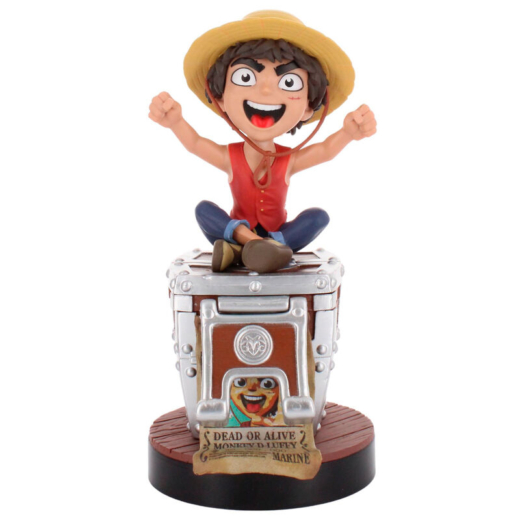 Descubre el apasionante mundo de Soporte Cable Guy Luffy One Piece Wanted Poster.