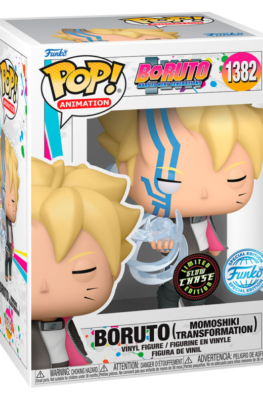 Descubre el apasionante mundo de Figura POP Boruto Momoshiki Transformación Exclusiva Chase.