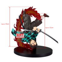 Descubre el apasionante mundo de Figura Tanjiro Kamado Vibration Stars Demon Slayer 15cm.