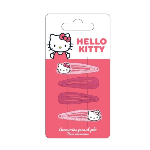 Descubre el apasionante mundo de Horquillas Hello Kitty Blister 4 unidades.