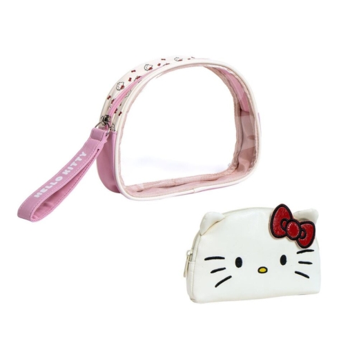 Descubre el apasionante mundo de Set 2 Neceseres de Viaje Hello Kitty.