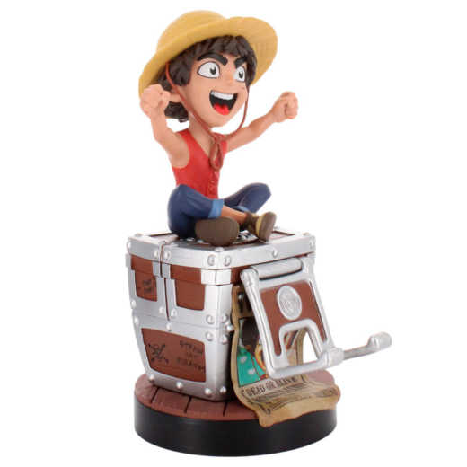 Descubre el apasionante mundo de Soporte Cable Guy Luffy One Piece Wanted Poster.