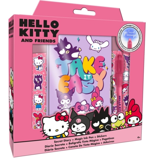 Descubre el apasionante mundo de Diario y bolígrafo mágico Hello Kitty y Friends.