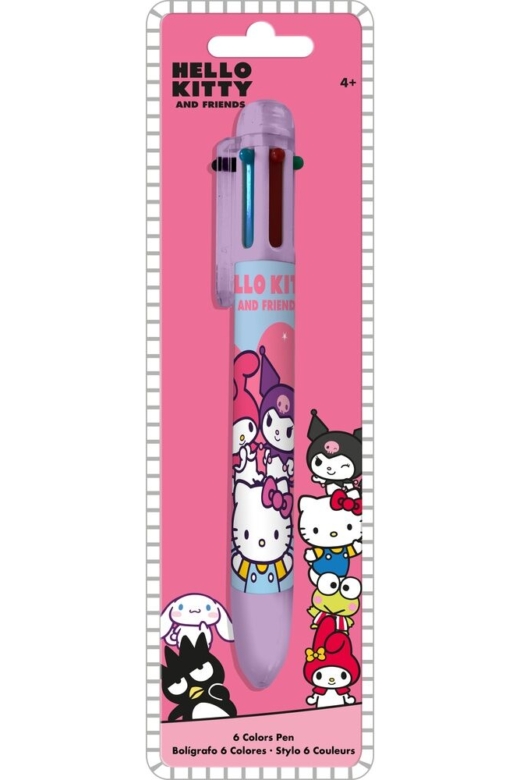 Descubre el apasionante mundo de Bolígrafo 6 Colores Hello Kitty y Amigos.