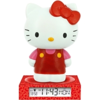 Descubre el apasionante mundo de Lámpara 3D con despertador Hello Kitty y Amigos.