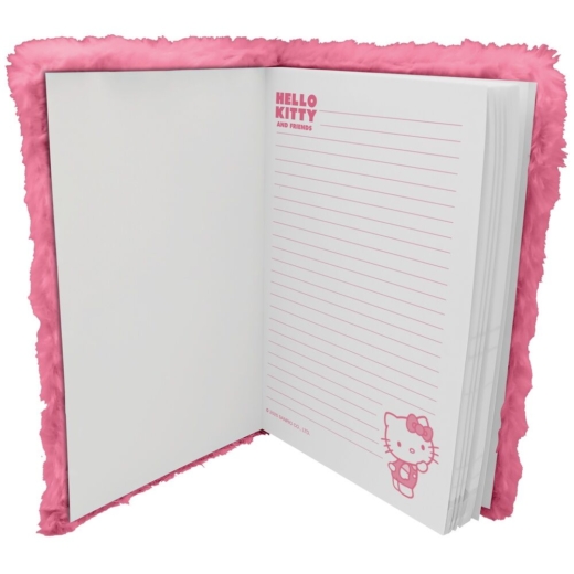Descubre el apasionante mundo de Cuaderno peluche A5 Hello Kitty y Amigos.