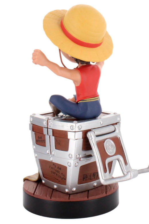 Descubre el apasionante mundo de Soporte Cable Guy Luffy One Piece Wanted Poster.