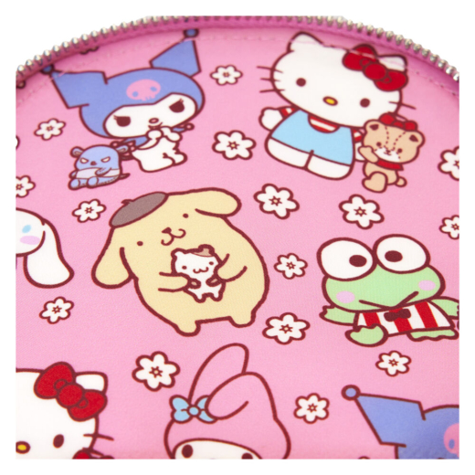 Descubre el apasionante mundo de Mochila Hello Kitty y Amigos Loungefly 26cm.